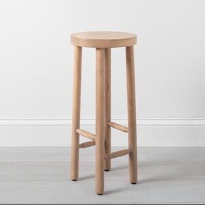 Shaker Drink Side Table Natural Hearth & Hand with Magnolia: Rubberwood